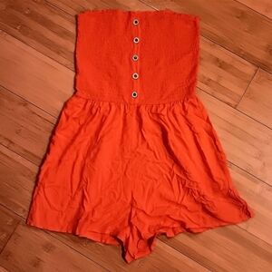 NWOT Garage Orange Romper Size S Small New Without Tags